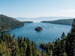 Emerald Bay in South Lake Tahoe, California USA